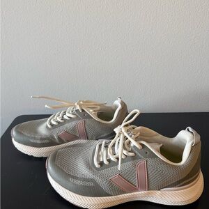 Veja Gray and Pink Women's Sneakers
